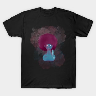 Galaxy Girl, Mwezi Print T-Shirt